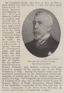 Afdøde Sir Campbell Clarke, særlig korrespondent af English Photographer