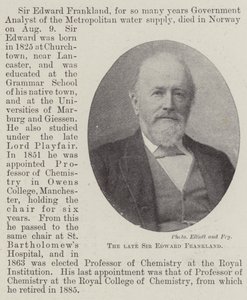 Den afdøde Sir Edward Frankland af English Photographer