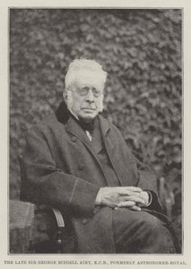 Den afdøde Sir George Biddell Airy, KCB, tidligere Astronomer-Royal af English Photographer