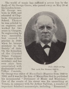 Den afdøde Sir George Grove af English Photographer