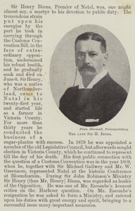 Afdøde Sir H Binns af English Photographer