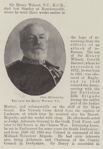 Den afdøde Sir Henry Wilmot, VC af English Photographer