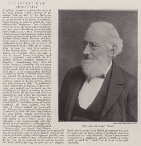 Den afdøde Sir Isaac Pitman af English Photographer