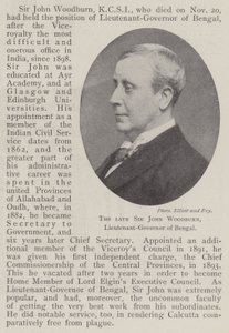 Den afdøde Sir John Woodburn, løjtnant-guvernør i Bengal