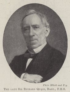 Afdøde Sir Richard Quain, Baronet, FRS af English Photographer