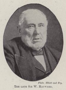 Den afdøde Sir W Hayward af English Photographer