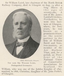 Den afdøde Sir William Laird, Distinguished Ironmaster af English Photographer