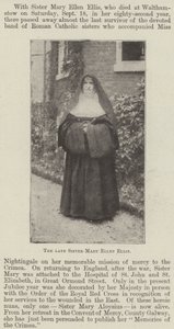 Den afdøde søster Mary Ellen Ellis af English Photographer