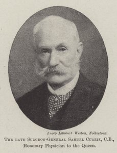 Den afdøde kirurg-general Samuel Currie, CB, æreslæge for dronningen af English Photographer