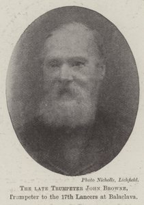 Den afdøde trompetist John Browne, trompetist til 17. Lancer ved Balaclava af English Photographer