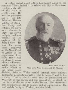 Den afdøde viceadmiral R D White af English Photographer