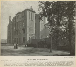 Den gamle Royal College of Music af English Photographer