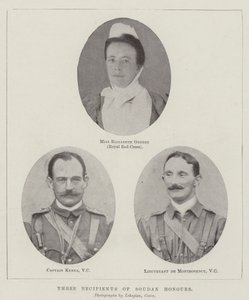 Tre modtagere af Soudan-udmærkelser af English Photographer