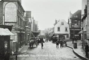 Three Tuns Old Kings Head, Surrey Street, Croydon: generel udsigt, 1885 af English Photographer