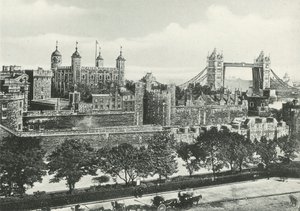 Tower of London og Tower Bridge af English Photographer