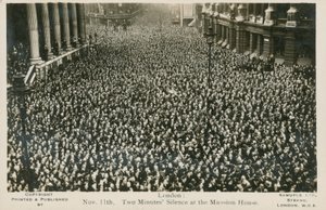 To minutters stilhed i Mansion House, London af English Photographer