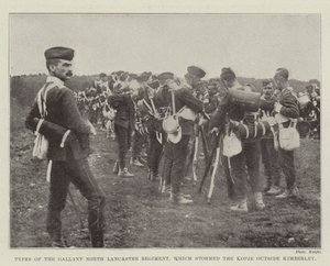 Typer af Gallant North Lancaster Regiment, som stormede Kopje uden for Kimberley af English Photographer