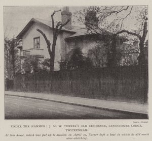 Under the Hammer, J M W Turners Old Residence, Sandycombe Lodge, Twickenham af English Photographer