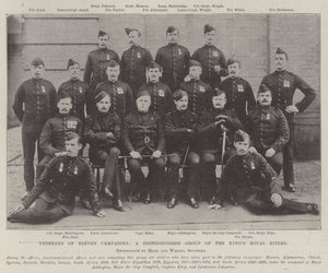 Veteraner fra Eleven Campaigns, en fornem gruppe af Kings Royal Rifles af English Photographer