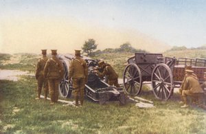 WW1: Det Kongelige Artilleriregiment (farvefoto) af English Photographer