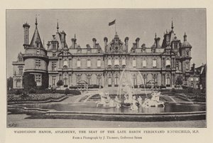 Waddesdon Manor, Aylesbury, sæde for den afdøde baron Ferdinand Rothschild, MP af English Photographer