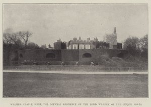 Walmer Castle, Kent, den officielle bolig for Lord Warden of the Cinque Ports af English Photographer