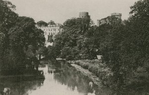 Warwick Castle, fra Avon af English Photographer