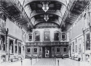 Waterloo Chamber, Windsor Castle (s/h foto) af English Photographer