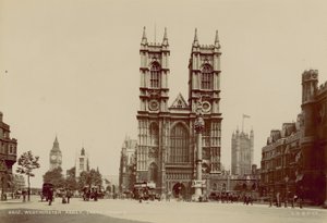 Vestfronten af Westminster Abbey af English Photographer
