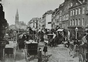 Whitechapel High Street, med udsigt mod øst, 1890 af English Photographer