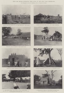 Med den britiske ekspedition fra Accra til Gold Coast Hinterland af English Photographer