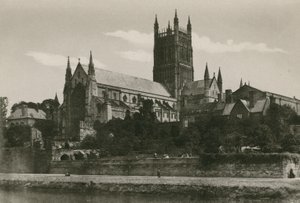 Worcester Cathedral, fra sydvest af English Photographer