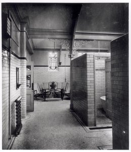 Private sengebåse og venteområde i Bramley Baths, Leeds