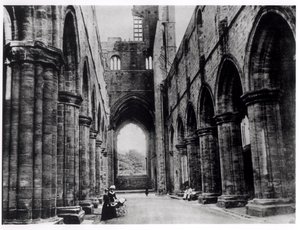 Besøgende på Kirkstall Abbey