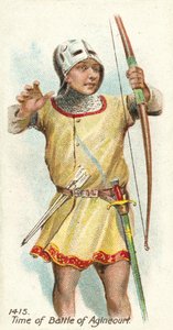 1415, tidspunktet for slaget ved Agincourt af English School