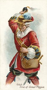 1665, den store pests tid af English School