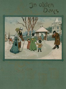 1905 kalender med vers af Alfred Austin (farvelitografi,) af English School