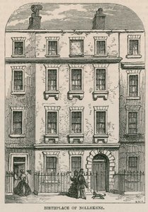 28 Dean Street, Soho, London, fødested for kunstneren Joseph Nollekens af English School
