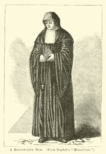 A Benedictine Nun  af English School