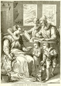 En bibelskribent fra reformationstiden af English School