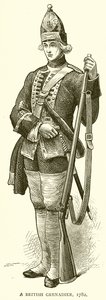 En britisk grenadier, 1782 af English School