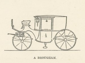 A Brougham (gravering) af English School