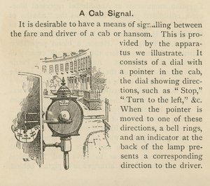 Ein Taxi-Signal von English School