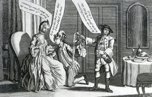 En vis personlighed i karakter af en tåbe, 1770 af English School