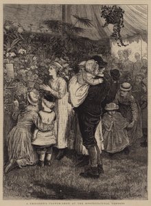 Et børneblomstshow i gartneriet (gravering) af English School