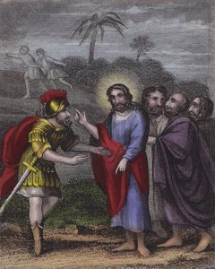 En hofmand, gennem Herodians regioner kendt ... (farvet indgravering) af English School
