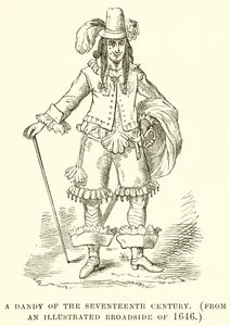 En dandy fra det syttende århundrede af English School