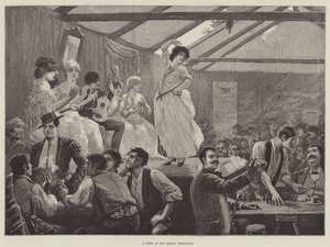 En fest i San Roque, Gibraltar (gravering) af English School