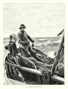 En finsk fiskerbåd (gravering) af English School