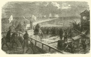 A Flag of Truce, december 1870 af English School